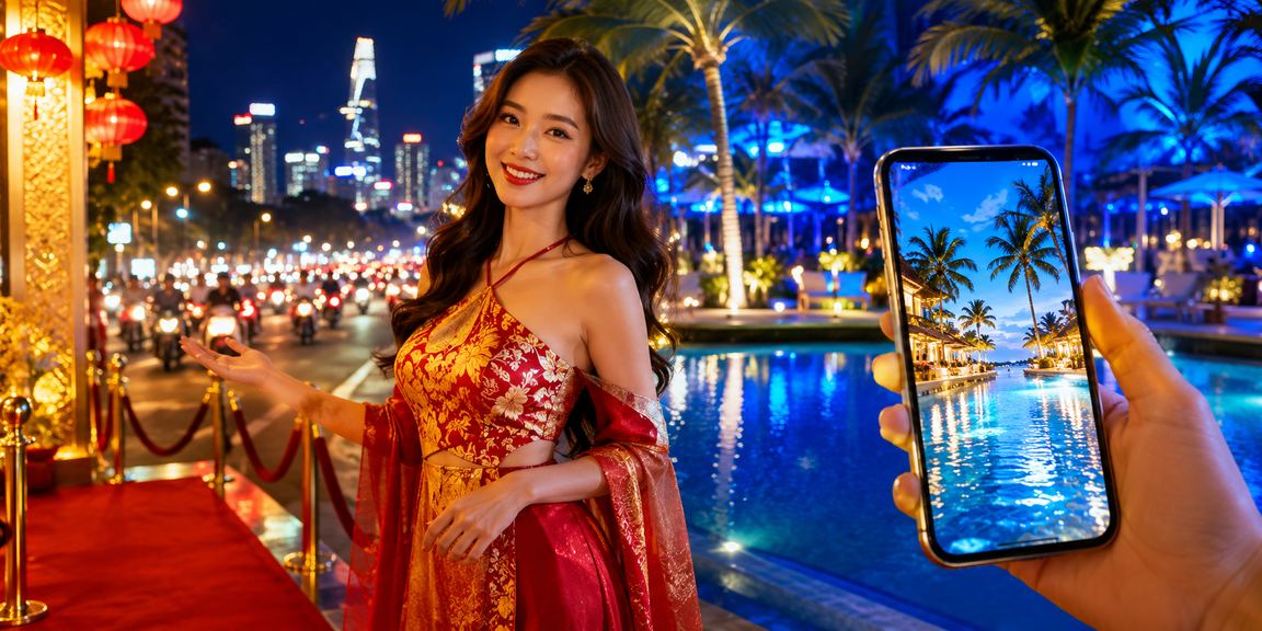 Người dùng tại lễ hội TP.HCM xem tỷ lệ kèo thể thao trực tiếp trên điện thoại